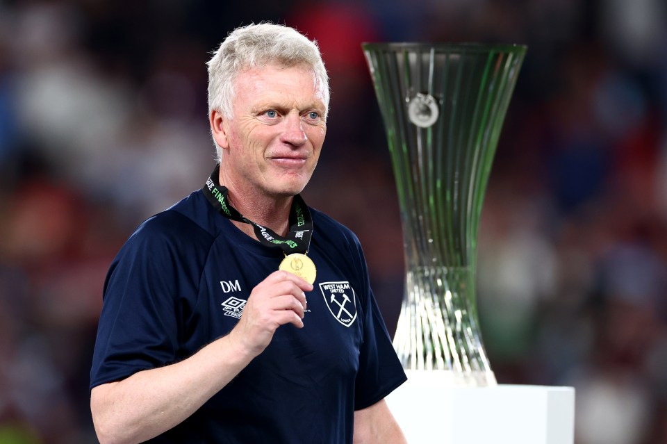 A first major winners' medal for Moyes