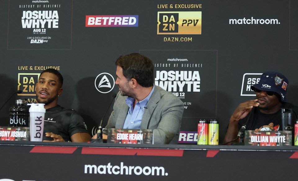 Whyte was quick to call out Hearn for showing favouritism towards Joshua