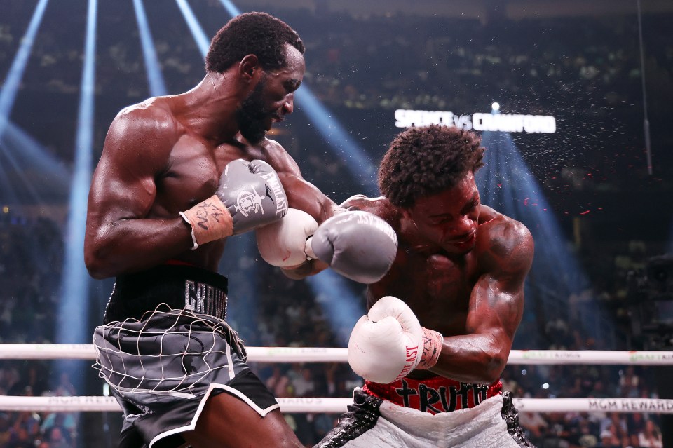 Crawford was in fine form against Spence