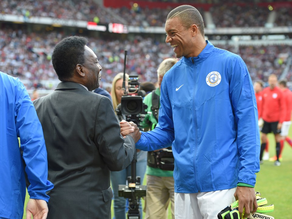Dida was also there as part of a star-studded Rest of the World side