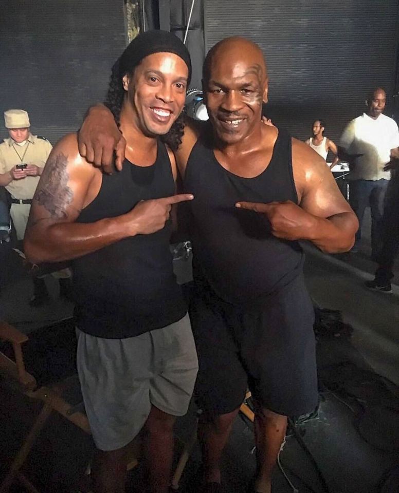 Ronaldinho and Tyson both starred in a movie about kickboxing