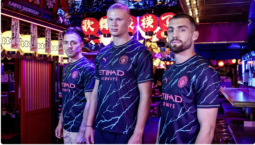 Man City's third strip is vibrant