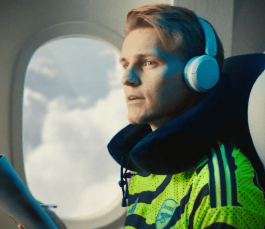 Martin Odegaard teased the new jersey in the launch video