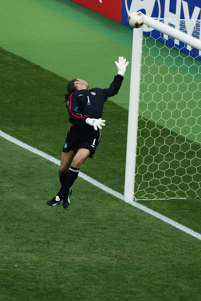 After spotting Seaman off his line slightly, Ronaldinho created magic to leave the England star grasping at thin air