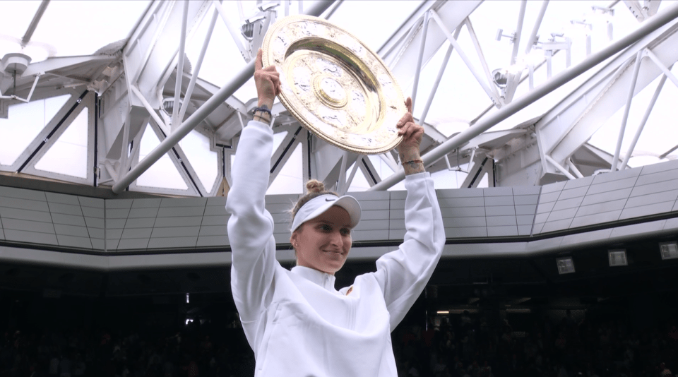 Vondrousova has won the Wimbledon title for the first time in her career