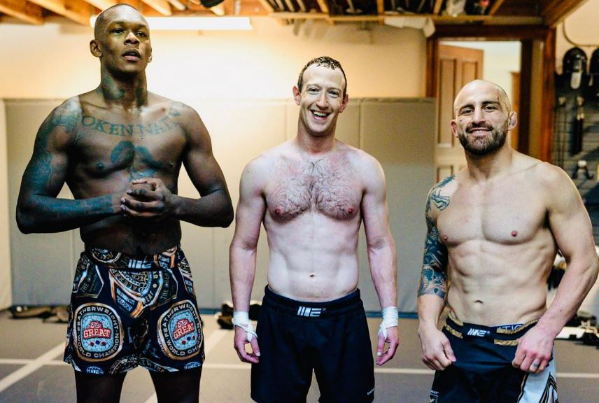 Zuckerberg is training with the UFC's best ahead of his MMA debut