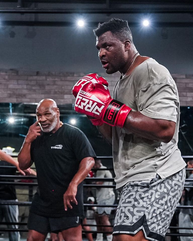 Tyson is training Ngannou