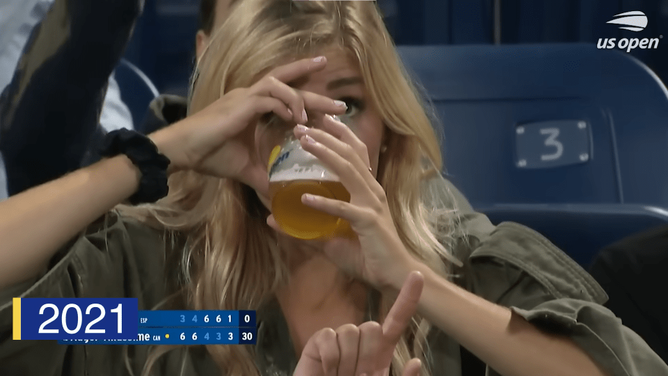 Lucky found fame two years ago after cameras spotted her with a pint in her hand