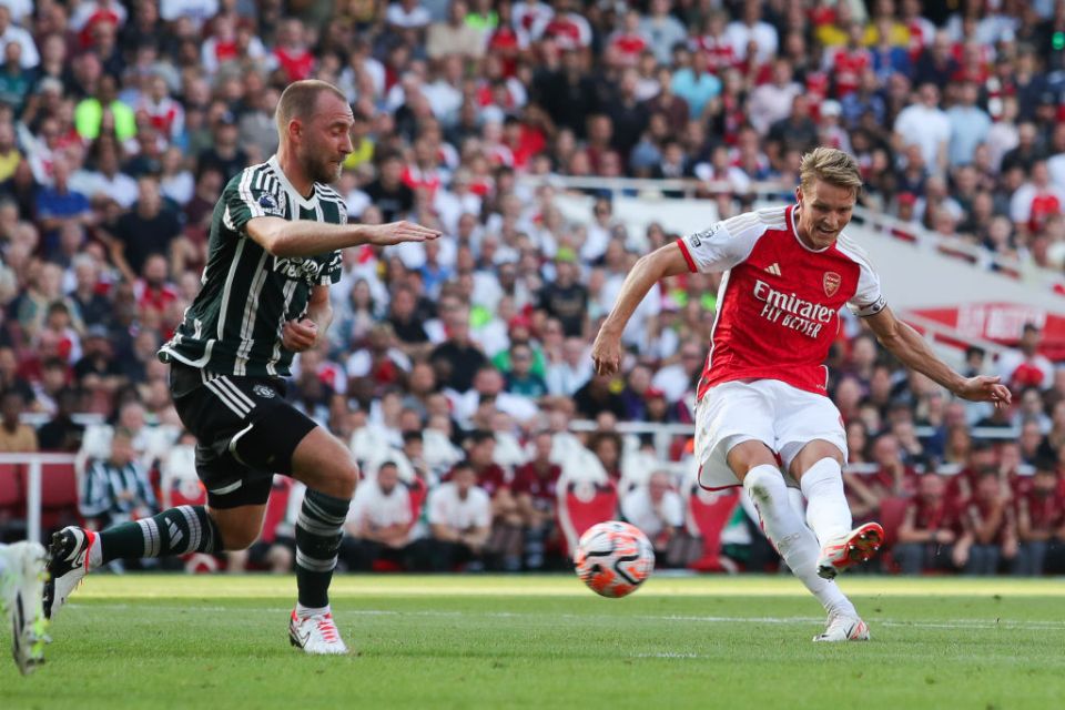 Odegaard has chipped in with three goals this season for the Gunners