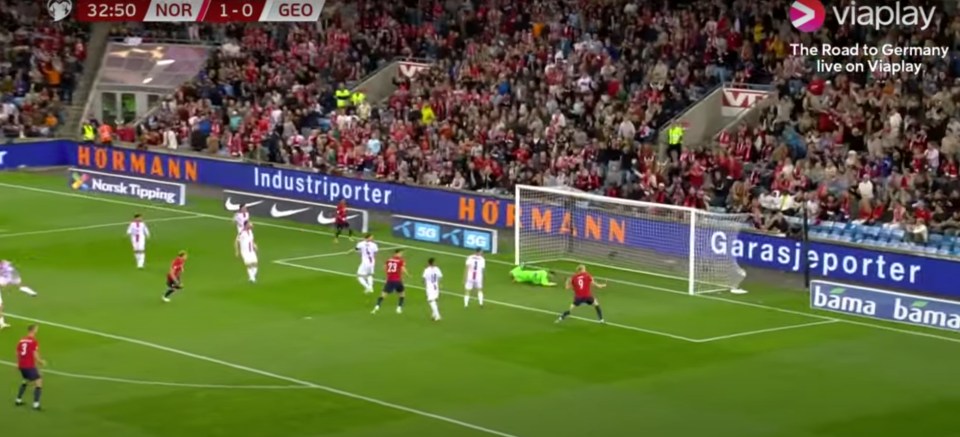 The Arsenal skipper drilled his effort into the bottom right corner