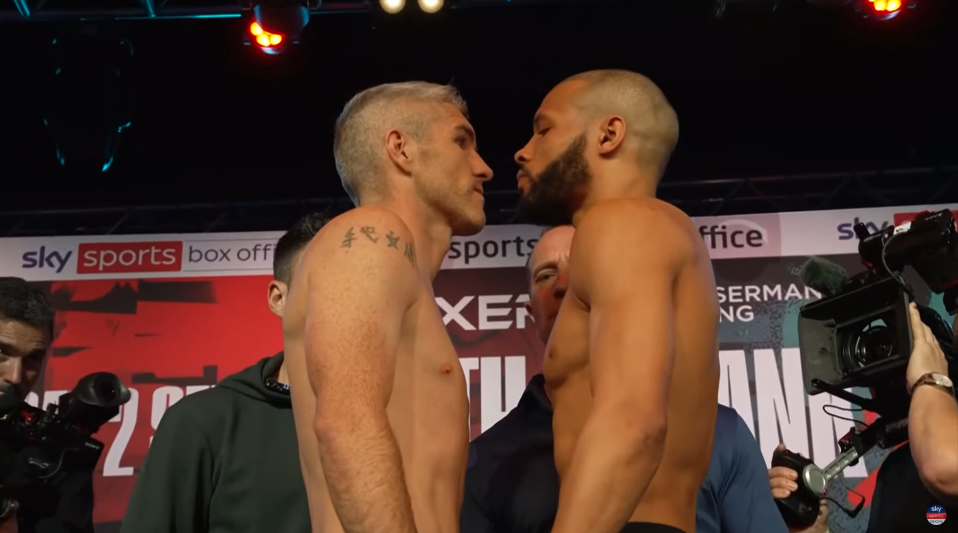 But, there were no smiles when the two men shared an intense face-off
