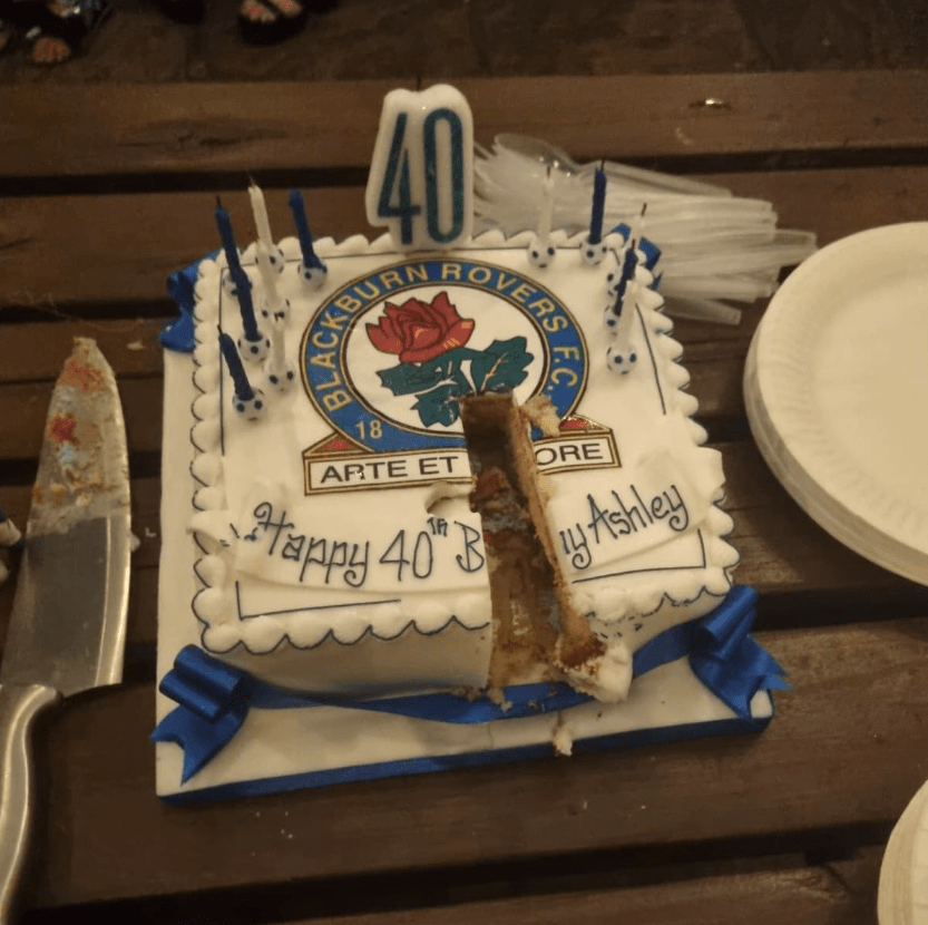 The cake appeared to be the perfect present for one Rovers fan
