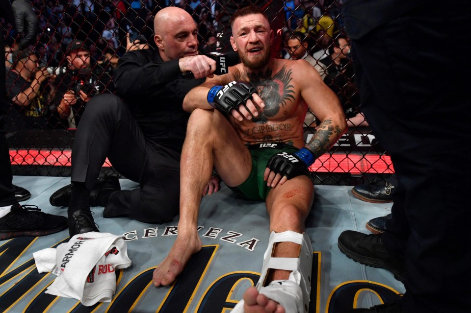 McGregor is yet to return to UFC after a double leg break in 2021