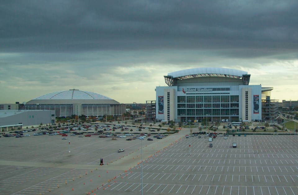 The Astrodome, left, is now overshadowed by NRG Stadium