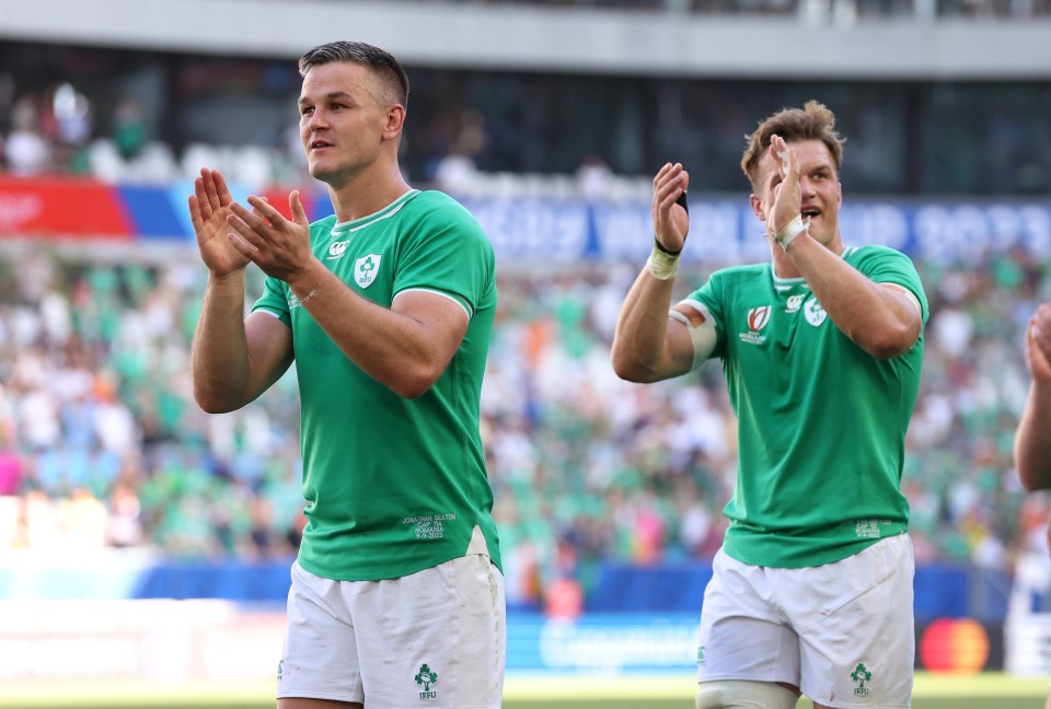 Sexton (left) is one of Ireland's finest rugby players of all time
