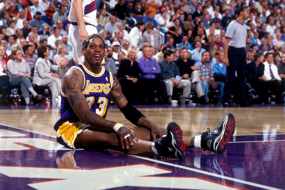Rodman's time at the Lakers was not a happy one