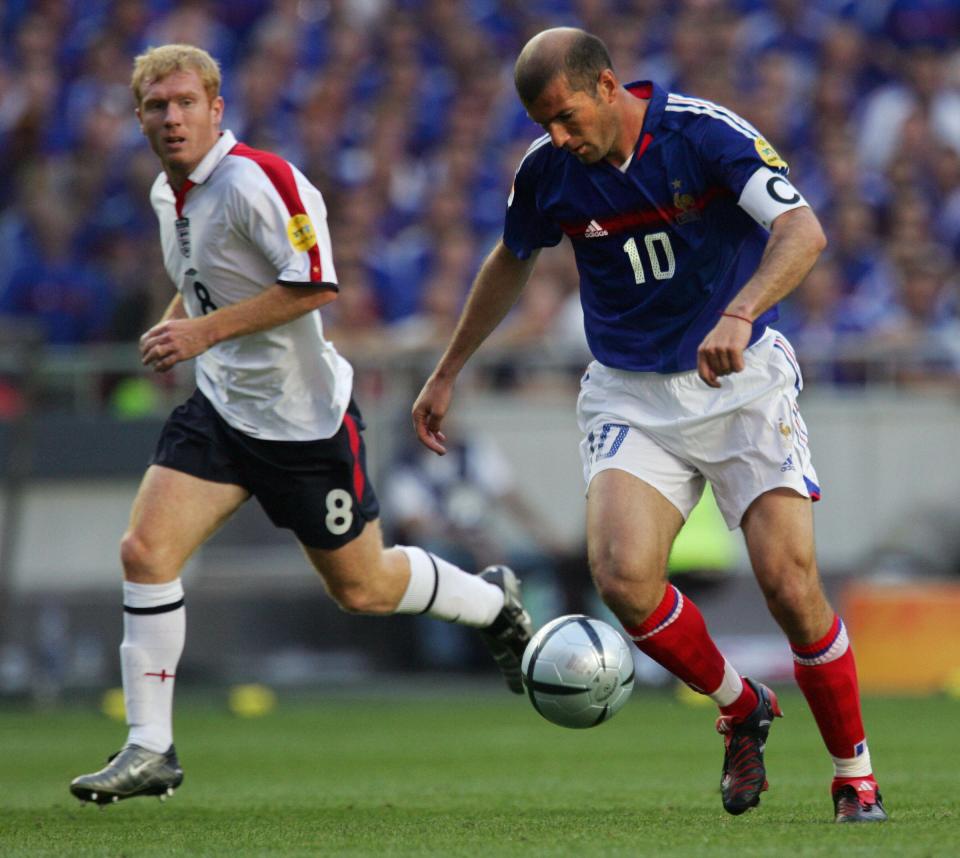 Scholes played against Zidane in the Euro 2024 group stages