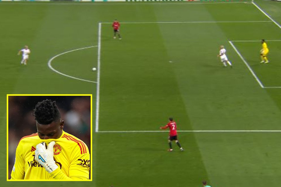 But errors from Andre Onana saw Man United throw away the game