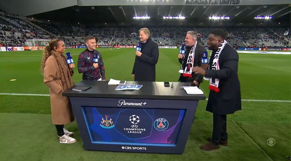 Trippier joined the CBS Sports panel ahead of Newcastle's clash against PSG