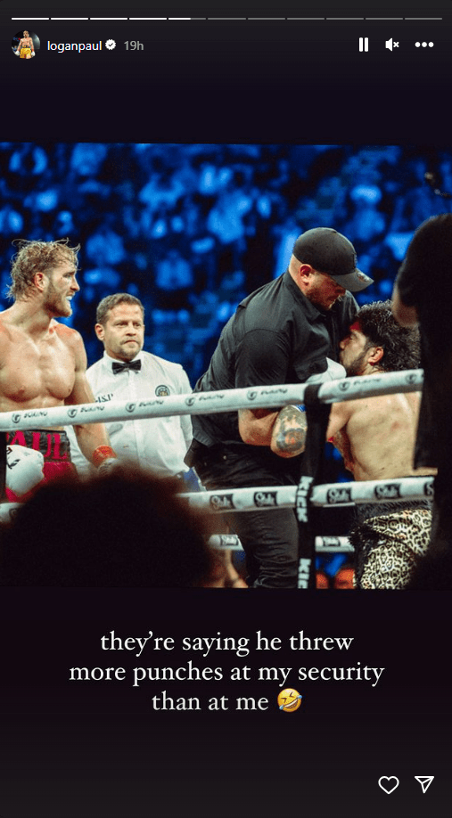Post-fight, Paul couldn't resist poking fun at his rival on social media