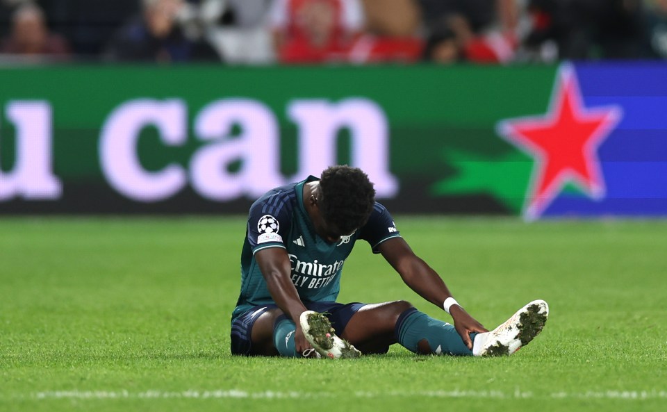 Saka is likely to be in the squad to face Man City