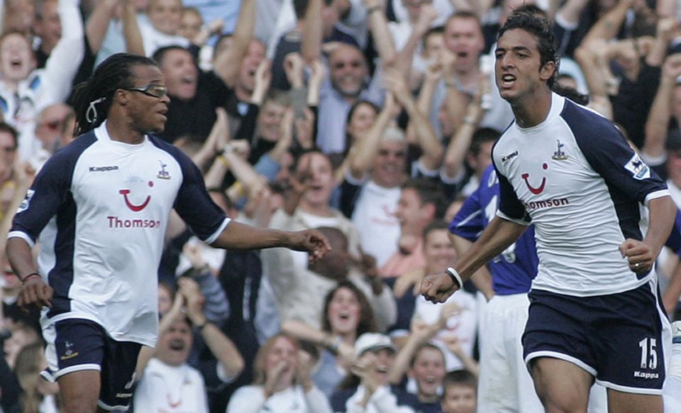 Former Spurs star Mido (right) believes chairman Levy deserves credit for bringing him in