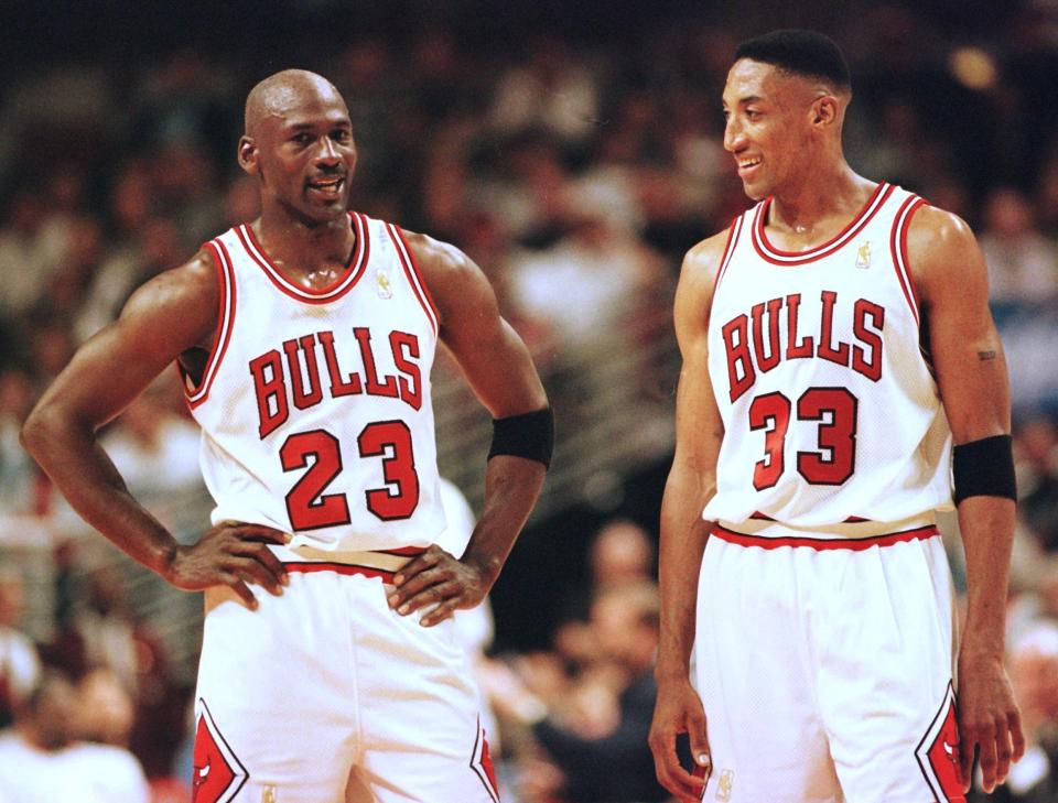 Pippen (right) was the Robin to Jordan's Batman