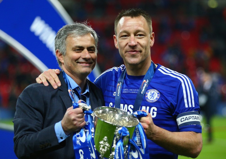 Jose Mourinho and John Terry won eight trophies together over two spells at Stamford Bridge