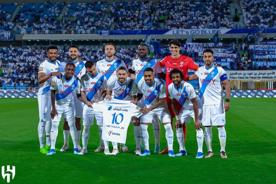 Al Hilal paid tribute to Neymar after his injury, and they remain clear at the top of the league