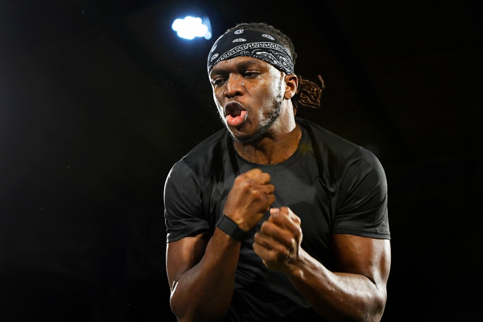 KSI showed his fast hands during Wednesday's open workout