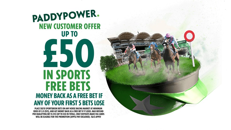 Up to £50 back in sports free bets if your first five bets lose!