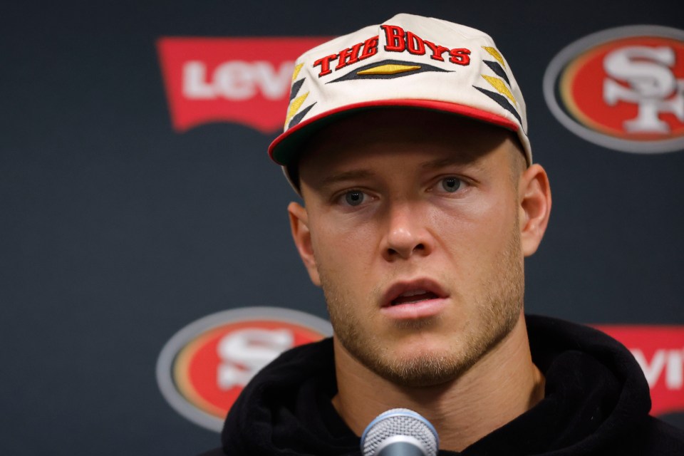 McCaffrey after declining to give his jersey to a Minnesota defender who beat him