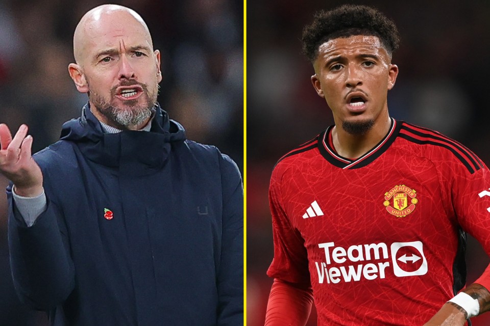 Ten Hag and Sancho are at loggerheads