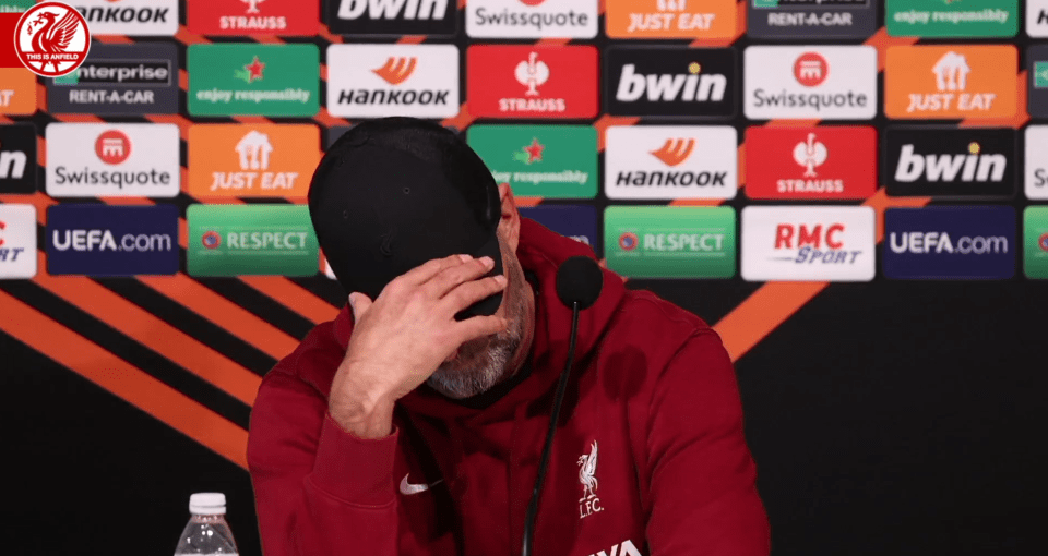Klopp clearly looked like he'd had enough following Liverpool's defeat