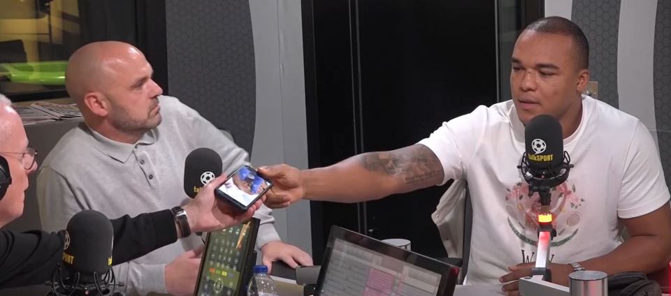 Wardley joined talkSPORT and showed the studio the cuts which were stored on his phone
