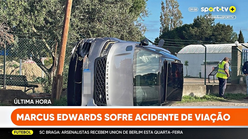 Edwards crashed his car on the way to training, according to reports