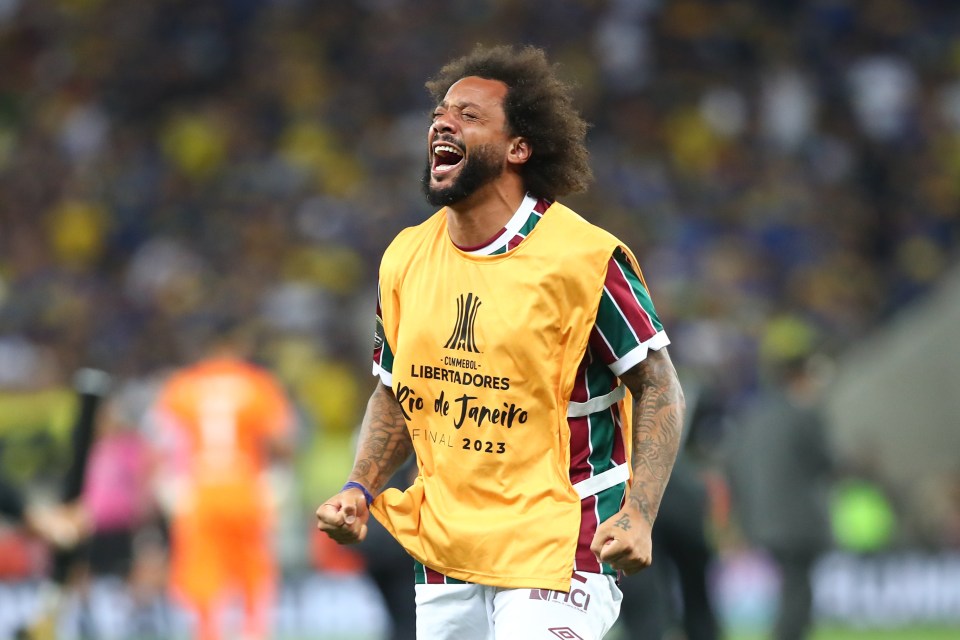 Marcelo celebrated like a fan at full time