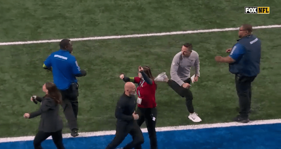Foxâ€™s broadcast highlighted the incident before Jack Harlow's halftime performance