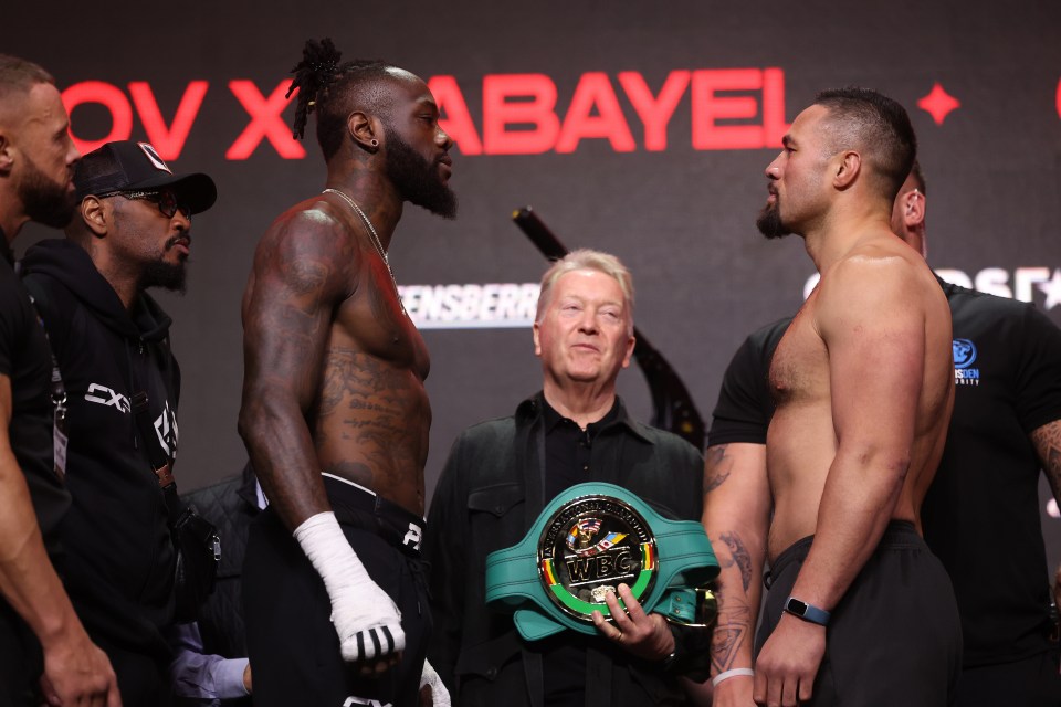 The pair shared a final face-off