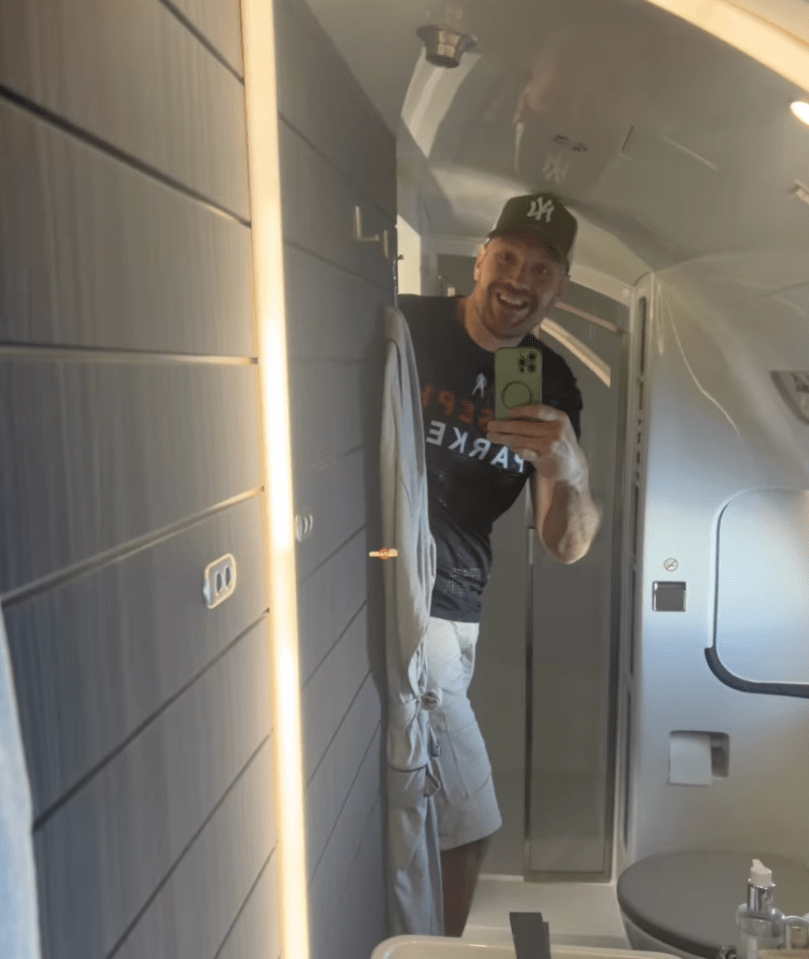 Fury was loving life on the plane