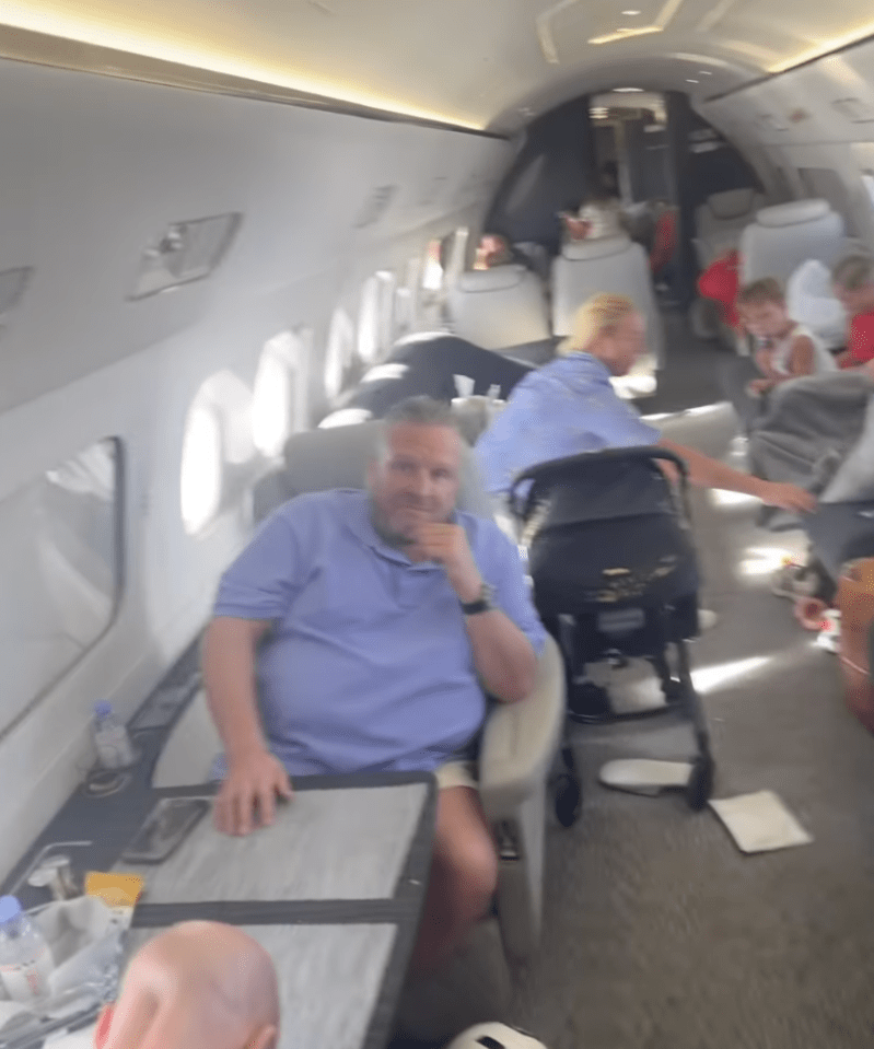 Fury brought all his friends and family on the private jet with him