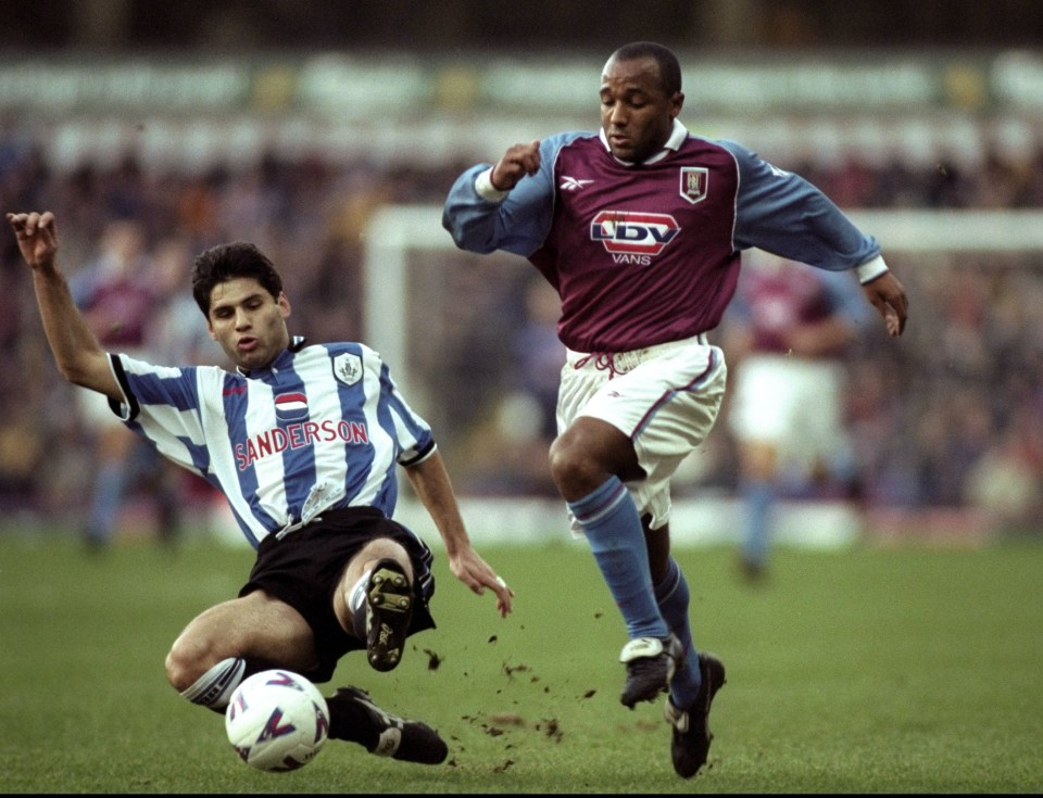 Villa edged past Sheffield Wednesday to go top in December 1998