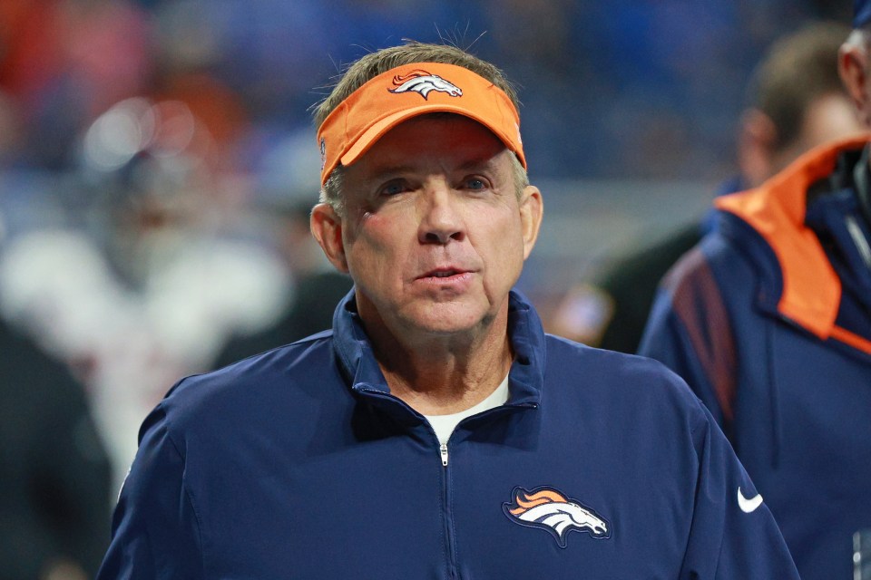 Denver Broncos head coach Sean Payton heads up the tunnel after warmups during an NFL football game between the Denver Broncos and the Detroit Lions in Detroit, Michigan USA, on Saturday, December 16, 2023. (Photo by Jorge Lemus/NurPhoto via Getty Images)