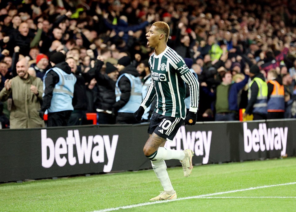 Rashford had scored an equaliser just minutes before