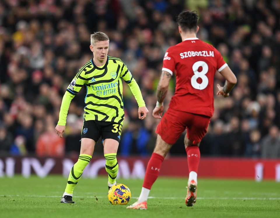 Zinchenko is playing in his second season at Arsenal