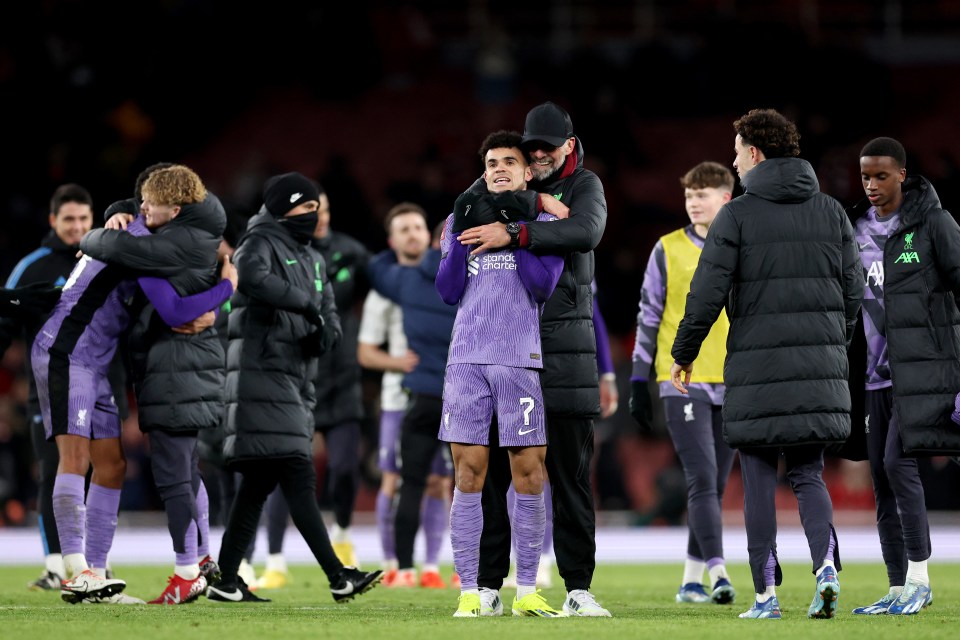 Diaz netted Liverpool's second goal with a 'no look' finish