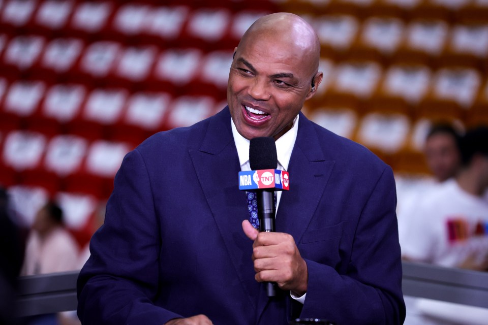 MIAMI, FLORIDA - MAY 21: Charles Barkley looks on prior to game three of the Eastern Conference Finals between the Boston Celtics and Miami Heat at Kaseya Center on May 21, 2023 in Miami, Florida. NOTE TO USER: User expressly acknowledges and agrees that, by downloading and or using this photograph, User is consenting to the terms and conditions of the Getty Images License Agreement. (Photo by Megan Briggs/Getty Images)