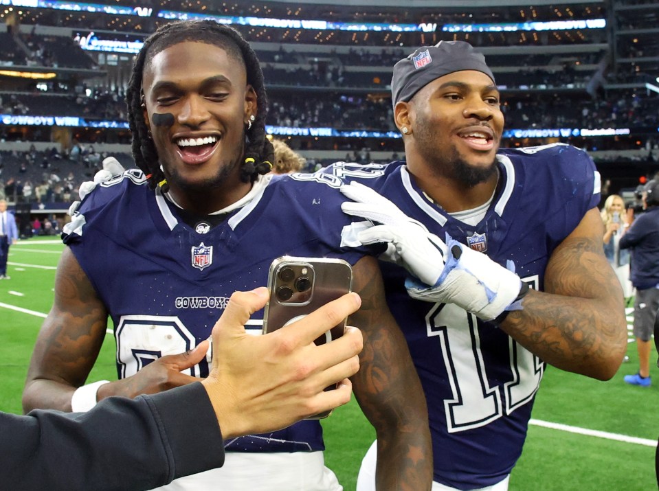 CeeDee Lamb, left, is Dak Prescott's favorite target