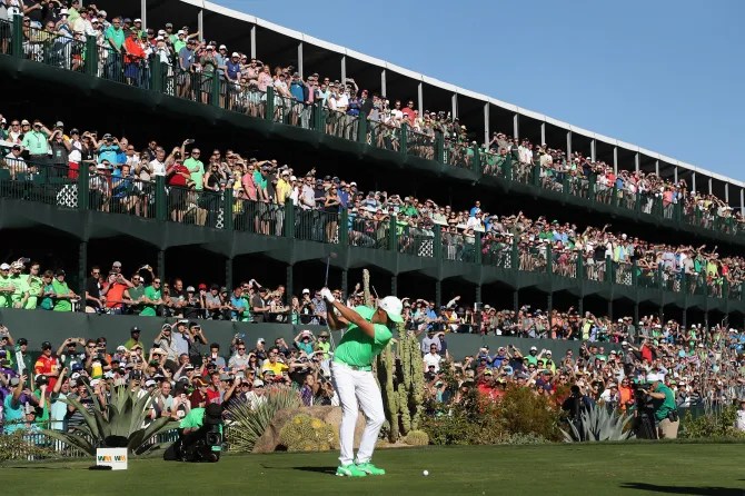 Golf fans will be making their voices heard on the 16th hole at the Phoenix Open this week