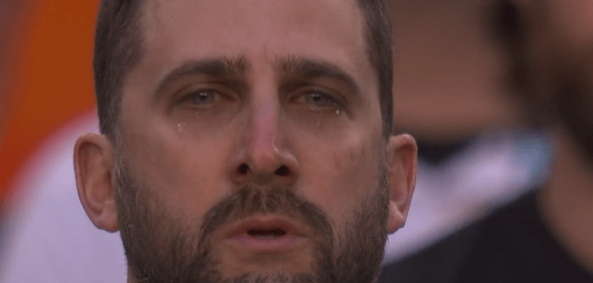 Eagles coach Nick Sirianni was brought to tears on national TV